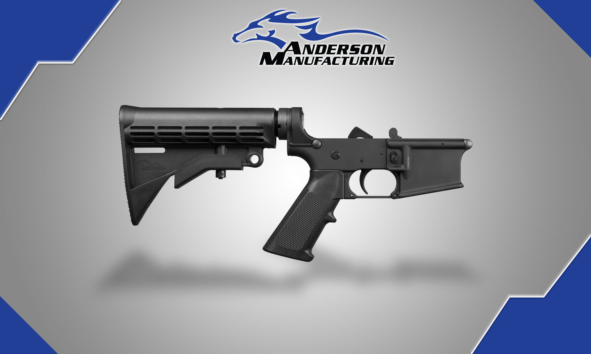 AM-15 Complete Lower, M4 – Open – Anderson Manufacturing